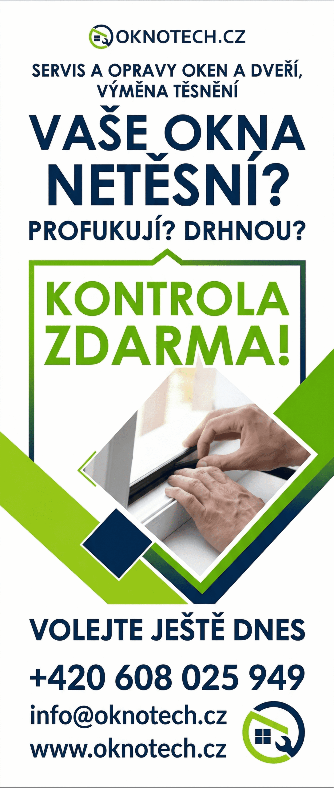 Objednat bezplatnou prohlídku oken a dveří