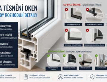 Výměna těsnění oken – realizace z praxe Oknotech Morava